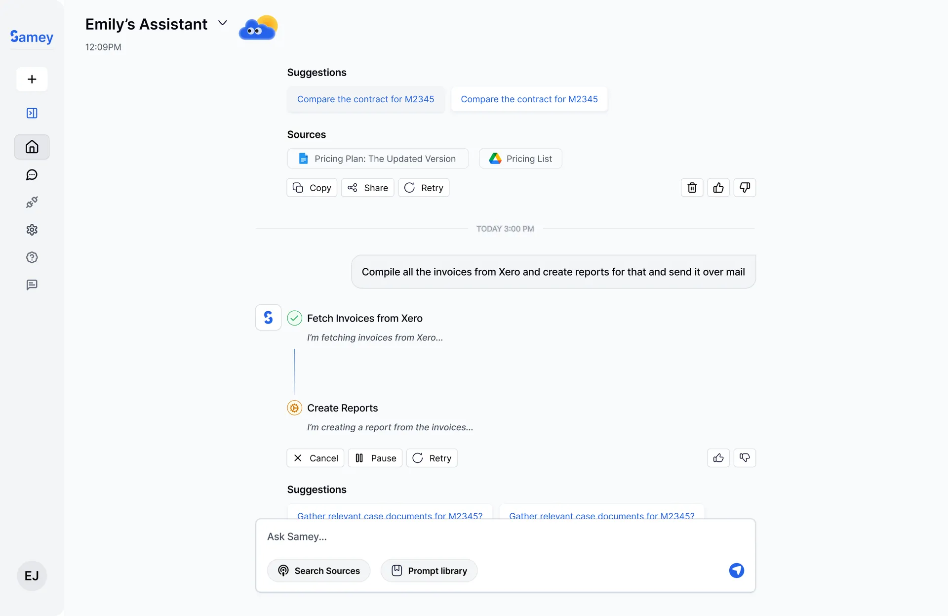 Samey AI – 24/7 AI Assistant for Legal and Accounting Teams screenshot 2